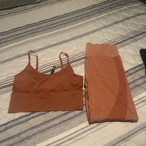 PINK leggings (XL) and sports bra (L)